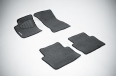 Коврики текстильные Seintex на нескользящей основе для салона Mercedes-Benz M-Класс (ML) W164 2005-2011 Серые