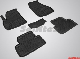 Коврики резиновые Seintex с высоким бортиком для салона Opel Zafira C 2012-2021